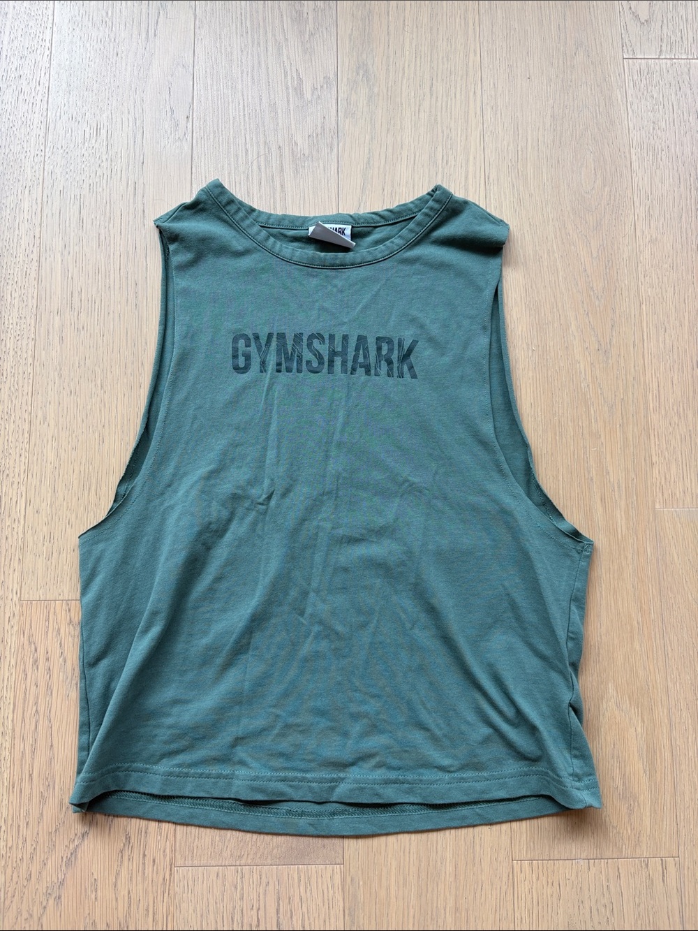 Gymshark Olive Green Muscle Crop Tank